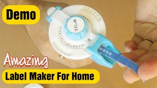 Motex Label Maker and Refill Tape Quick Overview and Demo [upl. by Odysseus491]