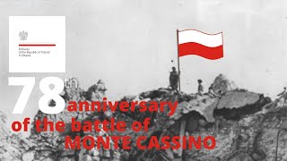 78th anniversary of the battle of Monte Cassino [upl. by Naillimixam7]