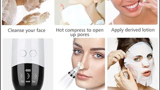 5 in 1 Electric Rechargeable Black Head Remover Machine  Acne Oil Vacuum Suction Face Pore Cleaner [upl. by Auburn630]