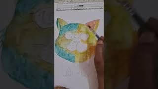 Cat face drawing artwork catdrawing drawing theartisticadventures [upl. by Ramad]