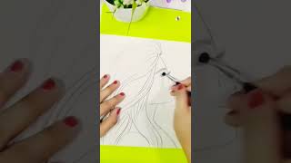 Sketsa wajahart diykreatif painting drawing diy [upl. by Arved206]