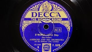 Ambrose and His Orchestra – B’wanga [upl. by Hurlbut81]