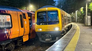 The last 2 Class 323 diagrams in the rain at Barnt Green [upl. by Adnilrev454]