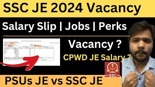 SSC JE 1000 New Vacancy  Salary Slip of Junior Engineer CPWD  Perks  Profile  JE 2024 [upl. by Jeannine152]