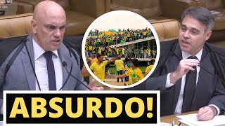 Moraes surta ao ser contrariado por André Mendonça sobre atos de 8 de janeiro em Brasília [upl. by Ellimaj540]