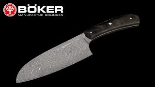 Böker Damast Pure Santoku  131477DAM [upl. by Ennovy]