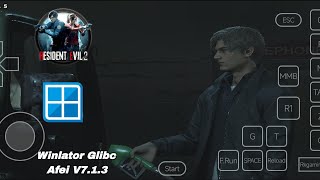 RE2 Remake Gameplay On Winlator Glibc Afei Poco F5 Windows Emulator Android [upl. by Hirsh]