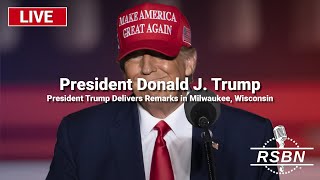 LIVE REPLAY President Trump Delivers Remarks in Milwaukee Wisconsin  10124 [upl. by Gibbs]