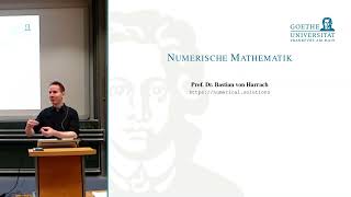 Num 23a  Numerische Mathematik Einführung in die Numerik [upl. by Anaderol]