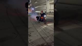 lowrider st fyp motorcycle bikelife harleydavidson drift burnout wheelie dyna stunt [upl. by Tingley]