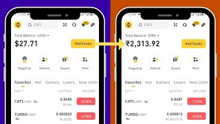 Binance me usdt ko inr kaise banaye  Binance me dollars ko indian rupees me convert kaise karen [upl. by Korten]