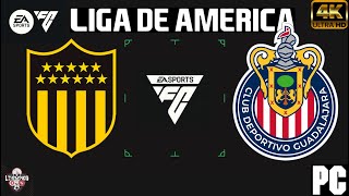 PEÑAROL VS GUADALAJARA  LIGA DE AMERICA FC 24 [upl. by Mckale775]