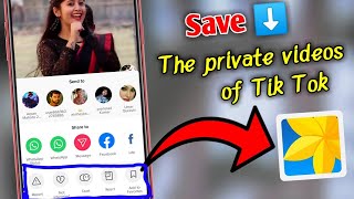 How To Download TikTok Private Videos  No Copy Link  No Save Video Option [upl. by Hilario]