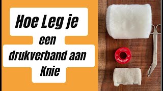 Hoe Leg Je Een Drukverband Aan  Knie [upl. by Snevets70]