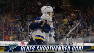 Blues score two shorthanded goals on one PK [upl. by Enoval]