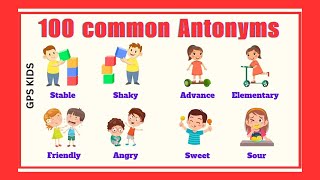 100 Common ANTONYMS In English [upl. by Burtie]