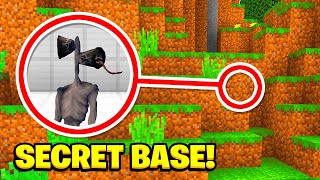 Minecraft  I FOUND SIRENHEAD SECRET BASEPs3Xbox360PS4XboxOnePEMCPE [upl. by Eyak113]