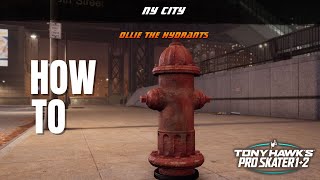 How To Ollie All The NYC Hydrants  Tony Hawks Pro Skater 12 [upl. by Woodberry]