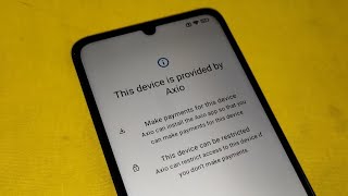 This Device Provided by Axio  Blocked by Your Credit Provider  Solved [upl. by Yrral567]