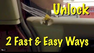 How To Unlock Car Door When Keys Locked in Car [upl. by Nhguavaj393]