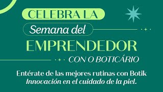 Semana del Emprendedor  Cuidado facial con BOTIK [upl. by Constantino]