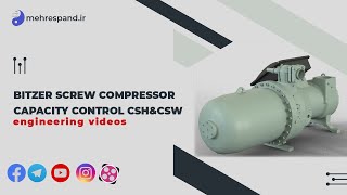 bitzer screw compressor capacity control CSHampCSW screw compressor loading unloading [upl. by Garratt899]