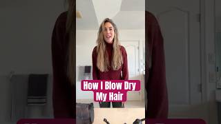 How I blow dry and do my hair💁🏼‍♀️ shorts haircare blowdryhair blowdry hairdrying blowdryer [upl. by Naujyt]