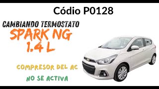 Chevrolet Spark NG Código p0128 [upl. by Dorri]