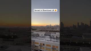 Sunset in Downtown LA 😍 sunset sunsets sunsetview [upl. by Kaleb75]