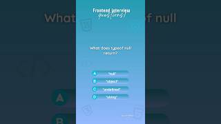 Frontend interview questions Quiz 5 javascript react interview developer [upl. by Adnovoj91]