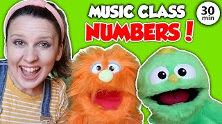 Preschool Music and Movement Class  Number Songs Counting Dance and Learning Videos for Kids [upl. by Atiekal]