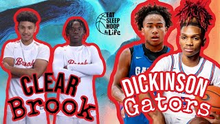 Dickinson Gators vs Clear Brook  FULL GAME HIGHLIGHTS [upl. by Edmond]