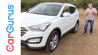 2015 Hyundai Santa Fe Sport  CarGurus Test Drive Review [upl. by Arocal71]