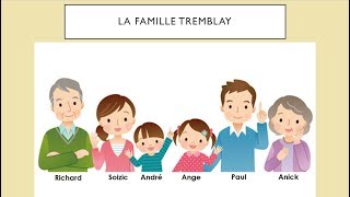 Famille  Vocabulaire 1 [upl. by Pip]