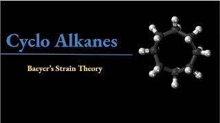 Baeyers Strain Theory  Conformations of Cyclohexane [upl. by Teresina468]