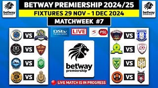 BETWAY PREMIERSHIP 202425 FIXTURES MATCHWEEK 7  BETWAY PREMIERSHIP 202425 SCHEDULE DATES amp VENUE [upl. by Campbell]