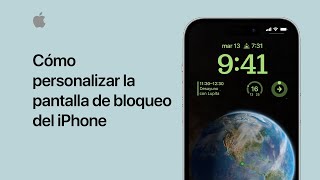 Cómo personalizar pantallas de bloqueo del iPhone  Soporte técnico de Apple [upl. by Faro]