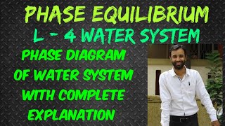 phase diagram of water system  one component system  phase equilibrium  L4 [upl. by Iver]