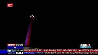 Atraksi 300 Drone Menari di Monas [upl. by Oiludbo861]