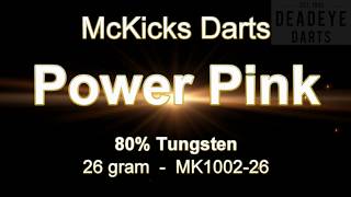 McKicks Power Pink 80 Tungsten 26 gram Darts  MK1002 26 [upl. by Tessil]