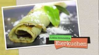 Rezept zum Eierkuchen machen  Einfach und Lekka [upl. by Glynias]