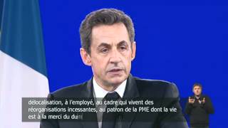 Discours de Nicolas Sarkozy à Villepinte [upl. by Ivz]