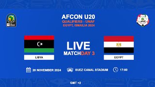 U20 AFCON 2025 Qualifiers  UNAF  LIBYA VS EGYPT [upl. by Cynar390]