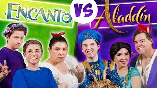 Disney Battle  Encanto vs Aladdin  Sharpe Family Singers 🎤🎵 [upl. by Eniala]