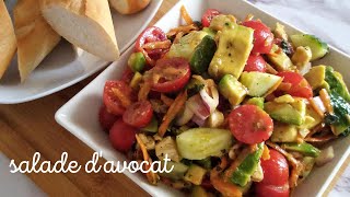 Comment faire une Salade dAvocat simple facile et rapide [upl. by Babcock]