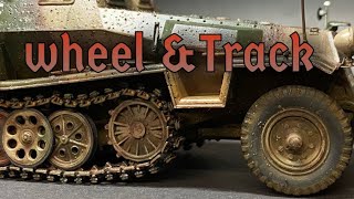 135 Tamiya Hanomag Half trackTrack weatheringPart3 [upl. by Ratep634]