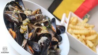 BELGIAN MUSSELS BELGISCHE MOSSELEN  LES MOULES BELGES ♥ [upl. by Nyleda963]