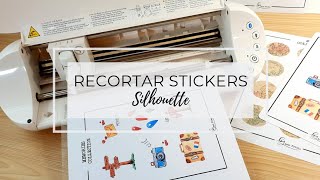 ⭐🤩 IMPRIMIR y CORTAR STICKERS DIGITALES con SILHOUETTE [upl. by Koenraad]