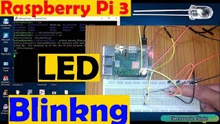 Raspberry pi 3 tutorial 3 Led blinking Python program quotBeginners levelquot pi 3 model [upl. by Duile969]