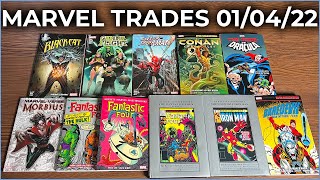 New Marvel Books 010422 Overview  MARVEL MASTERWORKS THE FANTASTIC FOUR VOL 23  CONAN EPIC [upl. by Ocin]